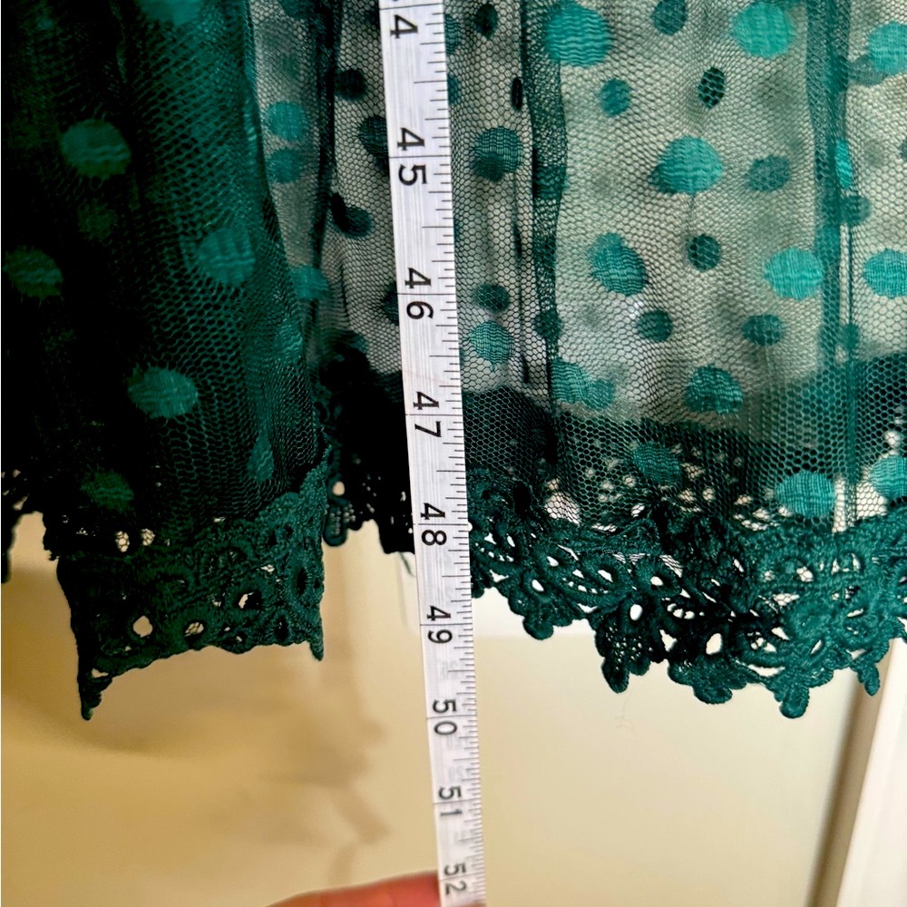 Dainty Jewells Teal Long Sleeve Lace Dress - Picture 6 of 10